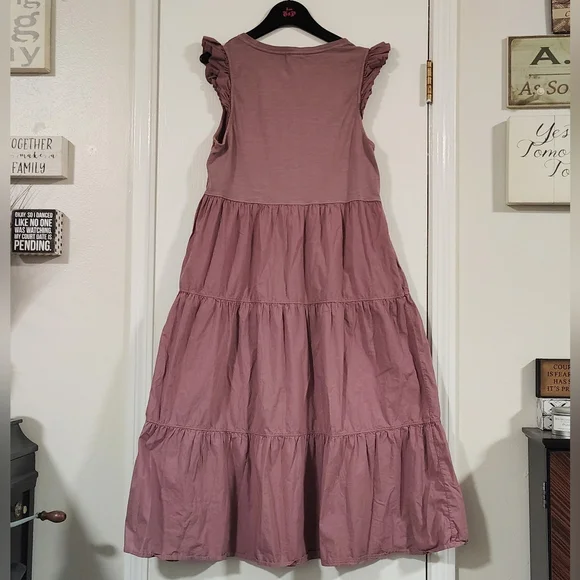 Nation LTD $225 Sissy Sun Dress "Hopeless Romantic" 100 % Cotton Women's Medium - Picture 4 of 7